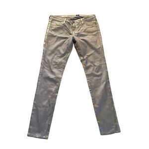 AG Silver Snake Print Pants size 32 Womans